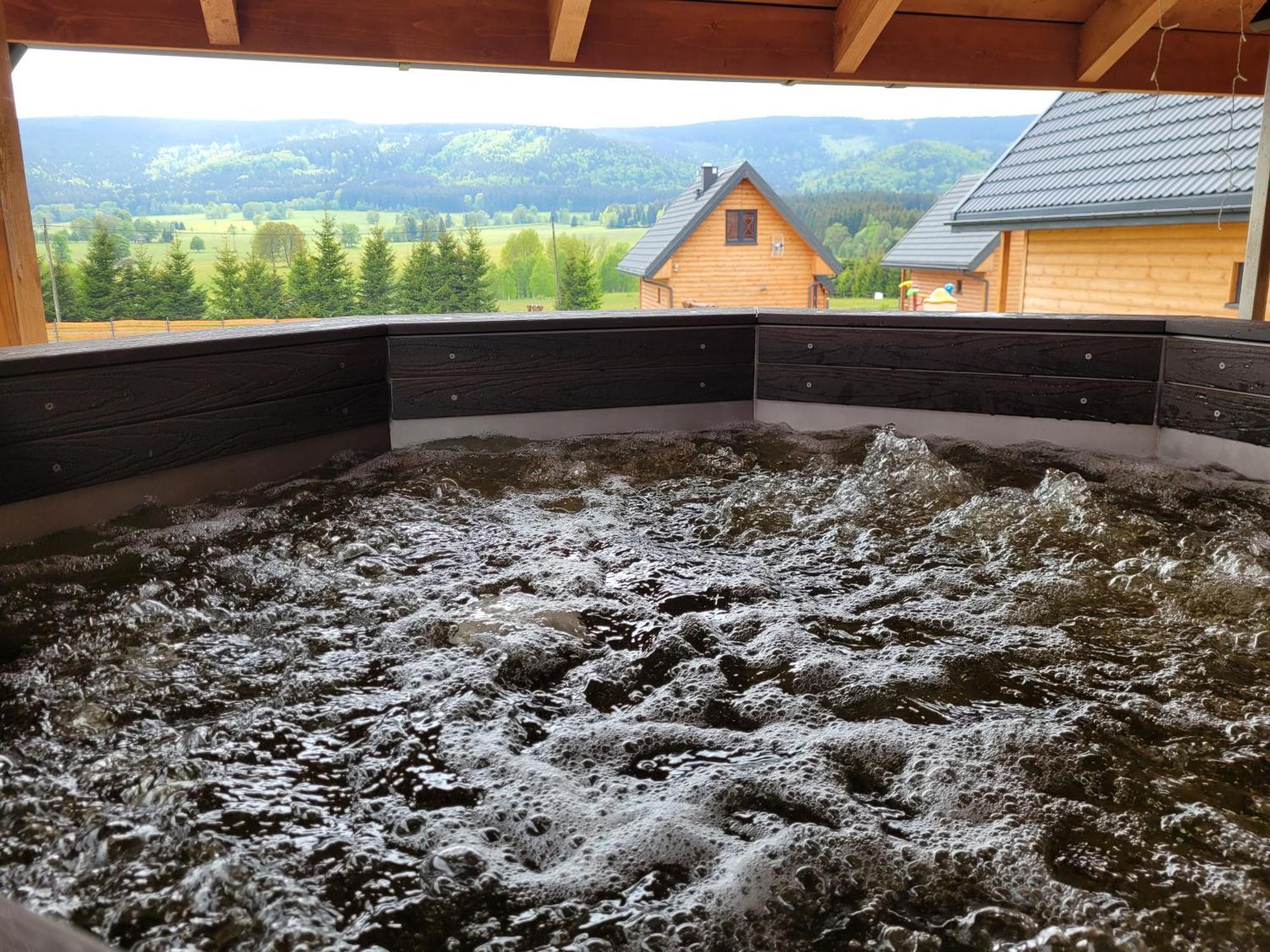 Osada Orlica Klimatyczne Domki Z Widokiem Na Gory I Termalnym Spa Sauna Jacuzzi 4 Km Od Zieleniec Ski Arena Lasowka Kültér fotó