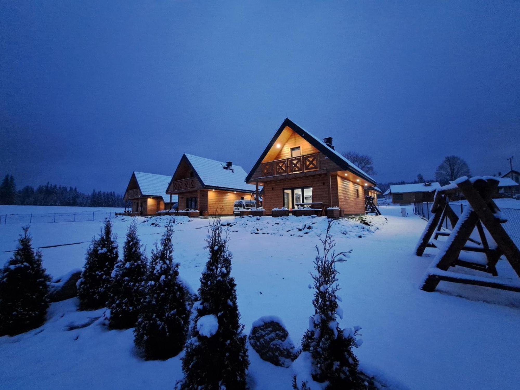 Osada Orlica Klimatyczne Domki Z Widokiem Na Gory I Termalnym Spa Sauna Jacuzzi 4 Km Od Zieleniec Ski Arena Lasowka Kültér fotó